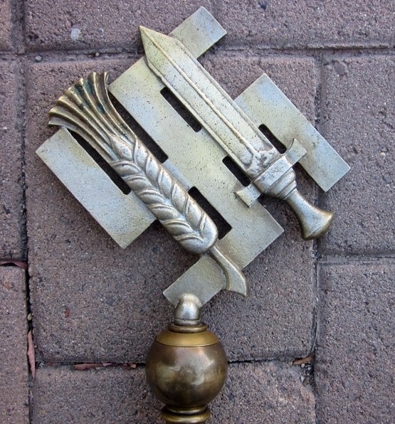 German WWII NSBO Flag Pole Top — image 4