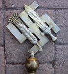 German WWII NSBO Flag Pole Top