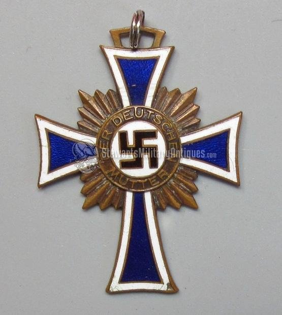German WWII Bronze Mothers Cross — image 2