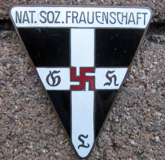 German WWII, Large Size, NS-Frauenschaft Badge — image 2