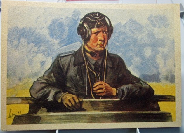 German WWII Postcard, Der Panzerkommandant — image 2