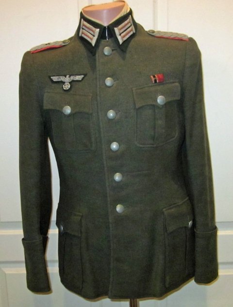 German WWII Heer Panzer Officer M1936 Service Tunic, Major Rank *ON HOLD* — image 2