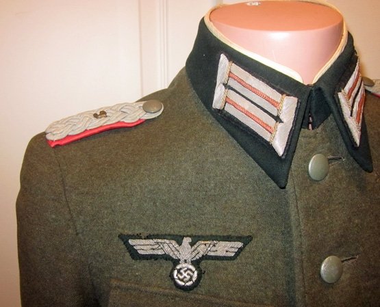 German WWII Heer Panzer Officer M1936 Service Tunic, Major Rank *ON HOLD* — image 3