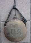 US Indian War Era, Mounted Canteen & Strap