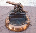 US Post WWII Era, Gettysburg Cannon Souvenir Ashtray, Soldiers Nat'l …