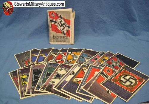 German WWII 21 Piece Postcard Set, Victorious Flags of the German Wehrmacht, Gottfried Klein — image 2