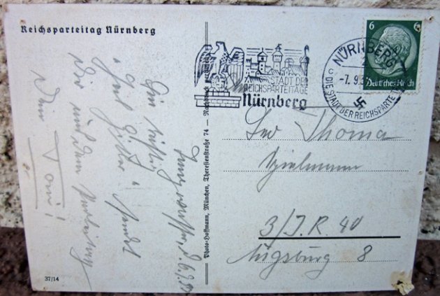 German WWII Postcard, Reichsparteitag 1937 — image 3