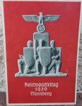 German WWII Postcard, NSDAP Reichsparteitag 1936