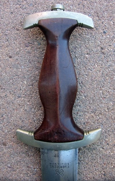 German WWII M1933 SA Enlisted Dagger, F.Herder A.S., Ostland (OST) District Mark — image 3