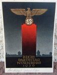 German WWII Postcard, NSDAP Reichsparteitag 1936