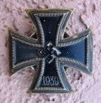 German WWII Iron Cross 1st Class, Screwback
