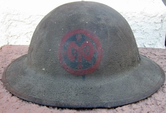 US WWI Identified Doughboy Gasmask & 27th Division Marked Steel Helmet — image 7