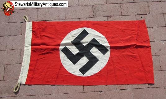 German WWII Dutch Mfg Small Format NSDAP Flag, 50x85 Cm — image 2