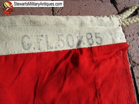German WWII Dutch Mfg Small Format NSDAP Flag, 50x85 Cm — image 4