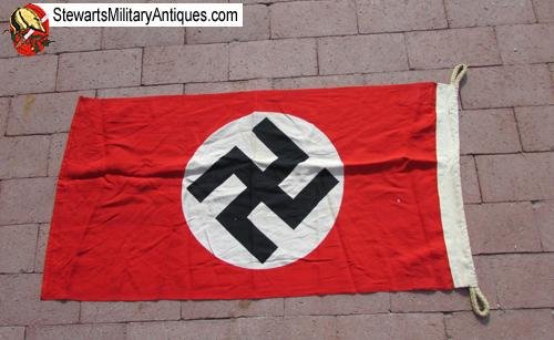 German WWII Dutch Mfg Small Format NSDAP Flag, 50x85 Cm — image 5