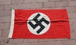 German WWII Dutch Mfg Small Format NSDAP Flag, 50x85 Cm