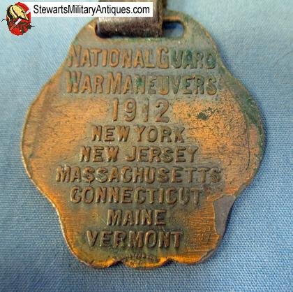  US Pre WWI 1912 War Maneuvers Watch Fob — image 4