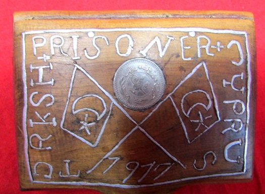 Turkish WWI Prisoner of War Wooden Cigarette Box, Cyprus 1917 — image 5
