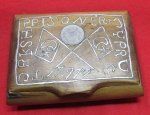 Turkish WWI Prisoner of War Wooden Cigarette Box, Cyprus 1917