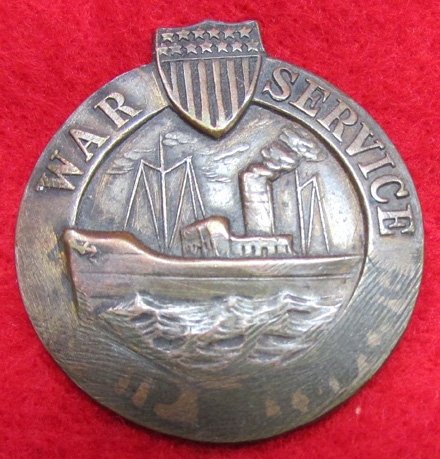 US WWI War Service Ship Building Badge, 71085 — image 2