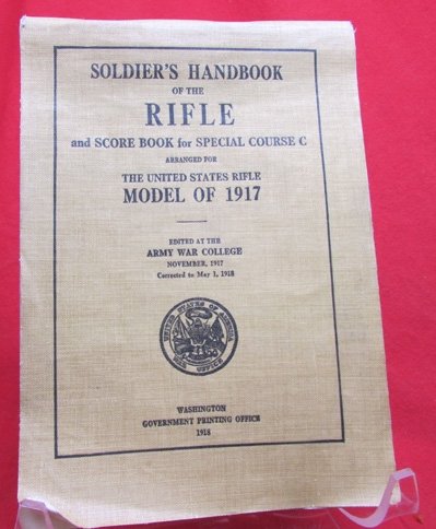 US WWI Soldier's Handbook of the Rifle and Score Book, M1917 — image 2