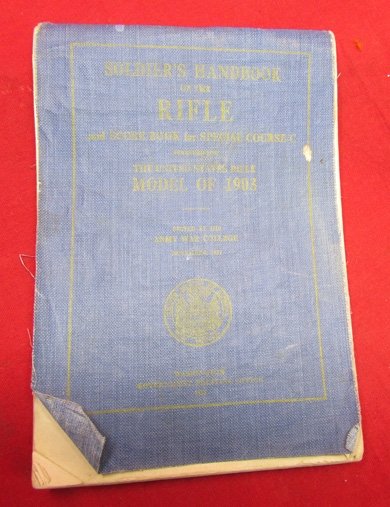 US WWI Soldier's Handbook of the Rifle and Score Book 1918 — image 2