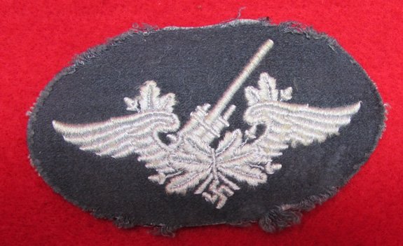 German WWII, Luftwaffe Flak Artillery Sleeve Insignia — image 2