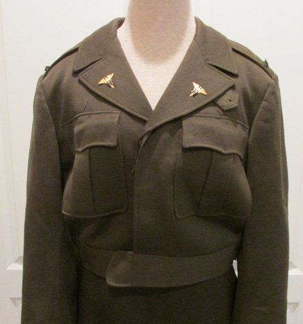 US WWII Women's WAC Officer Uniform Set, Ike Jacket & Skirt — image 3