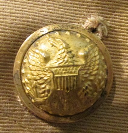 US Spanish-American War Era, Army Staff Officers Tan Cotton Coat, Named — image 3