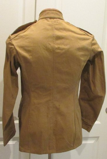 US Spanish-American War Era, Army Staff Officers Tan Cotton Coat, Named — image 5