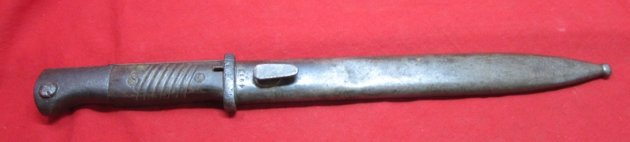 German WWII S84/98 Service Bayonet, Herder Mfg 1938, Mismatch — image 2