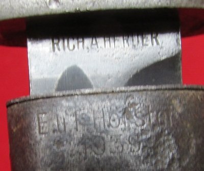 German WWII S84/98 Service Bayonet, Herder Mfg 1938, Mismatch — image 6