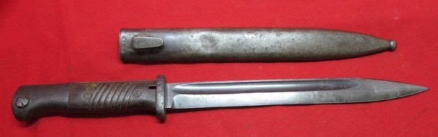 German WWII S84/98 Service Bayonet, Herder Mfg 1938, Mismatch — image 7