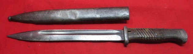 German WWII S84/98 Service Bayonet, Herder Mfg 1938, Mismatch — image 8