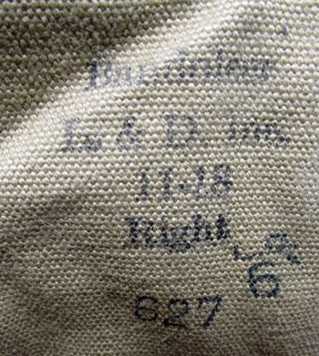 US WWI Browning Automatic Rifle Bandoleer, Right Side, 1918 Dated — image 4