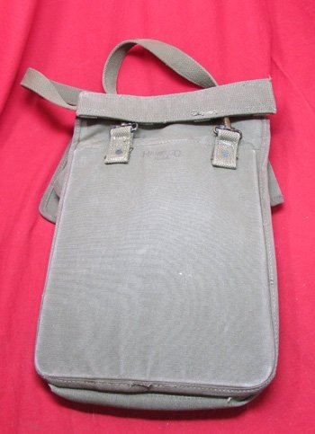 US WWII USMC Light OD Canvas Mapcase & Shoulder Strap, 1944 — image 5