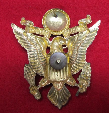 US WWII Army Officers Hat Eagle, Large Style, NS Meyer New York — image 3