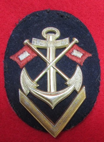 German WWII Kriegsmarine Signals Dress Sleeve Rate — image 2