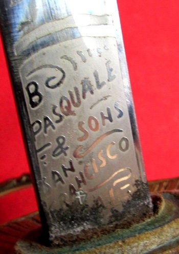 US M1872 Cavalry Officer Sword, Pasquale San Francisco Retailer — image 5