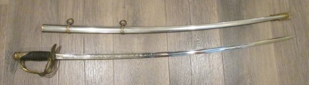 US M1872 Cavalry Officer Sword, Pasquale San Francisco Retailer — image 9