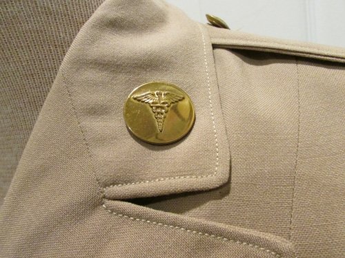 US WWII Woman's Summer Tropical WAC Khaki Uniform Set, Nurse, 7th Service Command — image 4