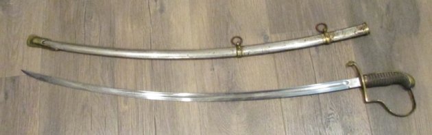 US Indian Wars Era, M1872 Artillery Officers Sword, German Blade, Horstmann Philadelphia — image 6