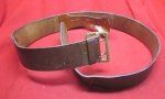 German WWII Heer/NSDAP Brown Leather Officers Belt