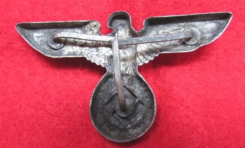 German WWII NSDAP Political Leader Hat Eagle, Silver Color — image 3