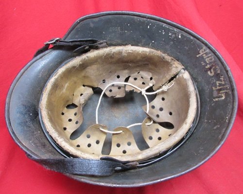 German WWII Army M1940 Steel Helmet, NS66, Identified — image 7