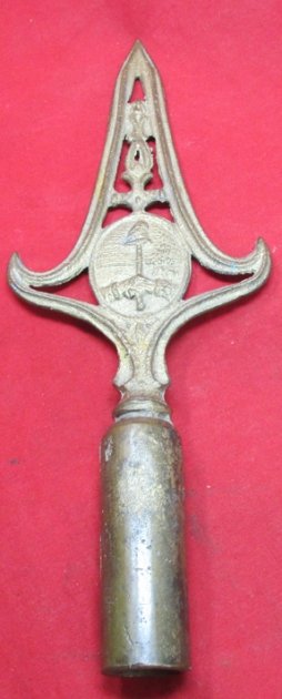 Argentine Mid-20th Century Brass Flagpole Top — image 2