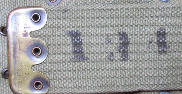 US M1903 10-Pocket Infantry Eagle Snap Cartridge Belt, & Eagle Snap .45 Pistol Magazine Pouch — image 7