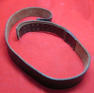 German WWII Wehrmacht/Civil Black Leather Enlisted Belt — image 3