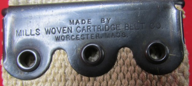 US Pre WWI US Navy Mills White Canvas Ammunition Belt, Krag, 40 Rounds — image 6