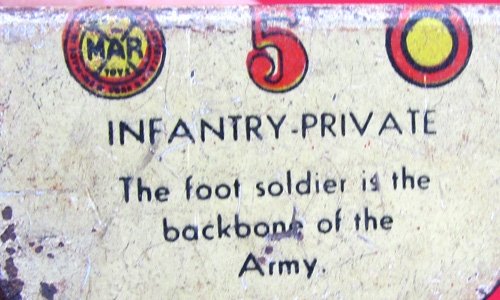 US 1930's Lot of Tin Marx Toy Soldiers, 31 Pieces — image 10